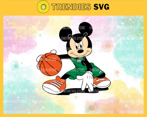Boston Celtics Mickey NBA Sport Team Logo Basketball Svg Eps Png Dxf Pdf Design 1290