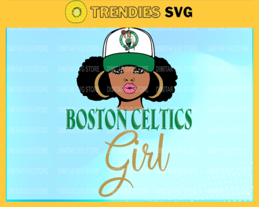 Boston Celtics girl NFL Svg Pdf Dxf Eps Png Silhouette Svg Download Instant Design 1287
