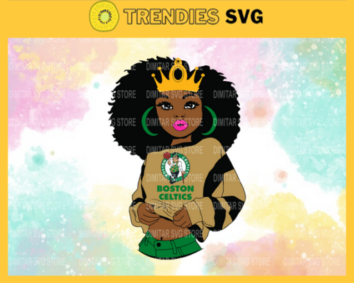 Boston Celtics girl NFL Svg Pdf Dxf Eps Png Silhouette Svg Download Instant Design 1288