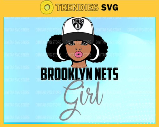 Brooklyn Nets girl NFL Svg Pdf Dxf Eps Png Silhouette Svg Download Instant Design 1323