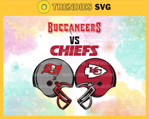 Buccaneers vs Chiefs superbowl LV 2021 NFL Svg Buccaneers Svg Chiefs Svg NFL Football Svg Sport Svg Match Svg Design 1344