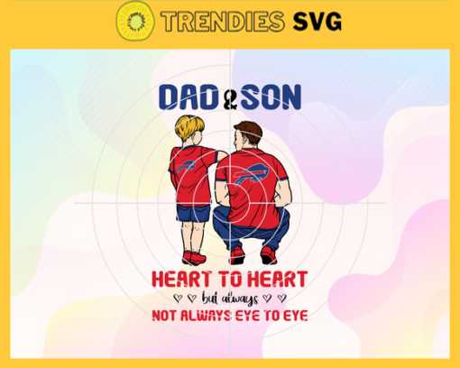 Buffalo Bills Dad and Son Svg Fathers Day Gift Footbal ball Fan svg Dad Nfl svg Fathers Day svg Bills DAD svg Design 1378