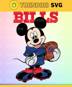 Buffalo Bills Disney Inspired printable graphic art Mickey Mouse SVG PNG EPS DXF PDF Football Design 1356