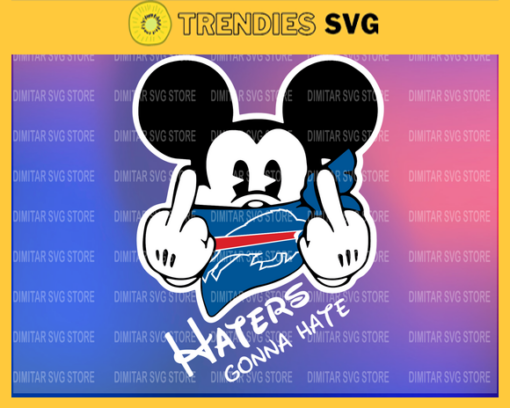Buffalo Bills Disney Inspired printable graphic art Mickey Mouse SVG PNG EPS DXF PDF Football Design 1357