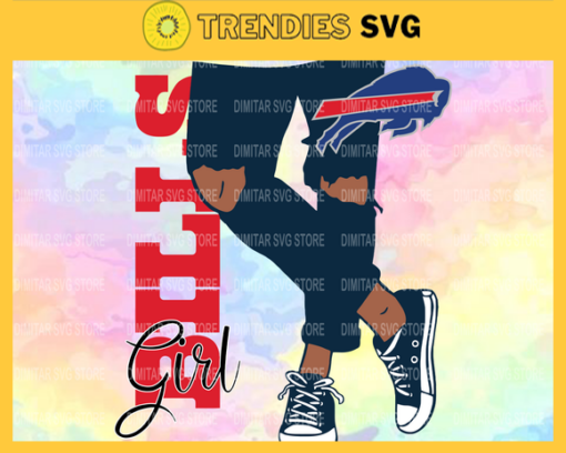 Buffalo Bills Girl with Jean Svg Pdf Dxf Eps Png Silhouette Svg Download Instant Design 1402