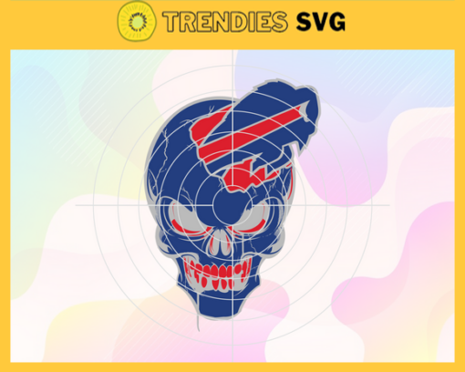 Buffalo Bills Skull NFL Svg Buffalo Bills Buffalo svg Buffalo Skull Buffalo Skull svg Bills svg Design 1437