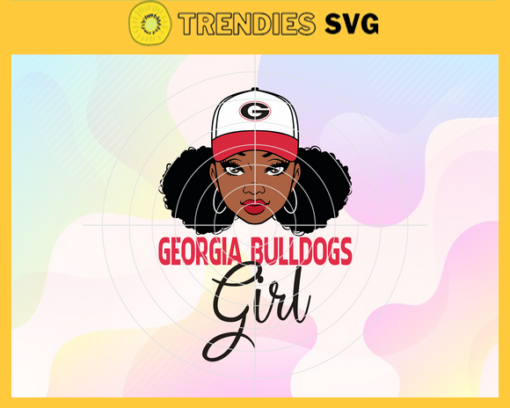 Bulldogs Black Girl Svg Georgia Bulldogs Svg Bulldogs Svg Bulldogs Logo svg Bulldogs Girl Svg NCAA Girl Svg Design 1477