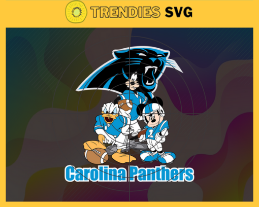 Carolina Panthers Cartoon Movie Svg Donald Duck Svg Mickey Svg Pluto Svg Panthers Svg Panthers Team Svg Design 1536