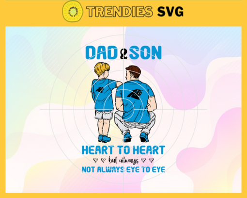 Carolina Panthers Dad and Son Svg Fathers Day Gift Footbal ball Fan svg Dad Nfl svg Fathers Day svg Panthers DAD svg Design 1542