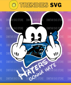 Carolina Panthers Disney Inspired printable graphic art Mickey Mouse SVG PNG EPS DXF PDF Football Design 1520