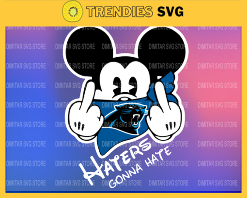 Carolina Panthers Disney Inspired printable graphic art Mickey Mouse SVG PNG EPS DXF PDF Football Design 1520