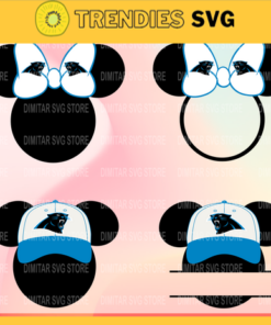 Carolina Panthers & Disney Inspired printable graphic art Mickey Mouse SVG PNG EPS DXF PDF Football Design -1521