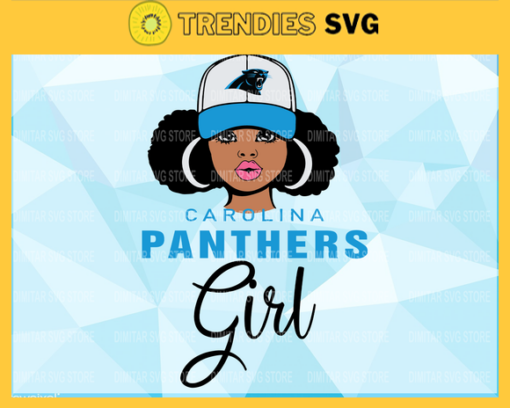 Carolina Panthers Girl NFL Svg Pdf Dxf Eps Png Silhouette Svg Download Instant Design 1562