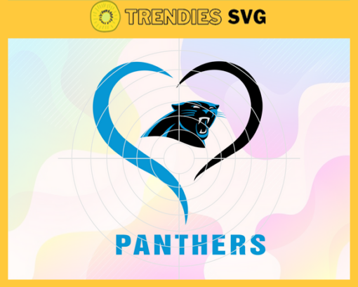 Carolina Panthers Heart NFL Svg Carolina Panthers Carolina svg Carolina Heart svg Panthers svg Panthers Heart svg Design 1571