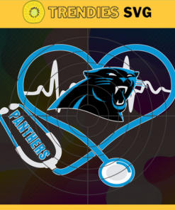 Carolina Panthers Heart Stethoscope Svg Panthers Nurse Svg Nurse Svg Panthers Svg Panthers Png Panthers Logo Svg Design 1573