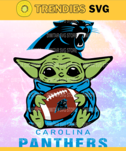 Carolina Panthers YoDa NFL Svg Pdf Dxf Eps Png Silhouette Svg Download Instant Design 1638