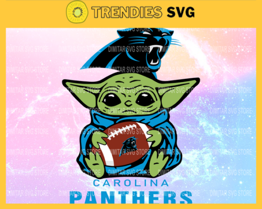 Carolina Panthers YoDa NFL Svg Pdf Dxf Eps Png Silhouette Svg Download Instant Design 1638