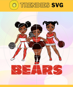 Cheerleader Bears Svg Chicago Bears Svg Bears svg Bears Girl svg Bears Fan Svg Bears Logo Svg Design 1665