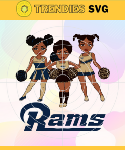 Cheerleader Rams Svg Los Angeles Rams Svg Rams svg Rams Girl svg Rams Fan Svg Rams Logo Svg Design 1687