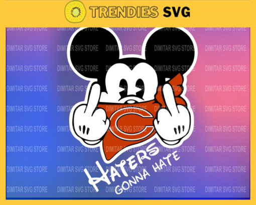 Chicago Bears Disney Inspired printable graphic art Mickey Mouse SVG PNG EPS DXF PDF Football Design 1699