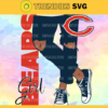 Chicago Bears Girl with Jean Svg Pdf Dxf Eps Png Silhouette Svg Download Instant Design 1744