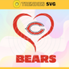 Chicago Bears Heart NFL Svg Chicago Bears Chicago svg Chicago Heart svg Bears Bears svg Design 1749