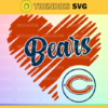 Chicago Bears Heart NFL Svg Sport NFL Svg Heart T Shirt Heart Cut Files Silhouette Svg Download Instant Design 1750