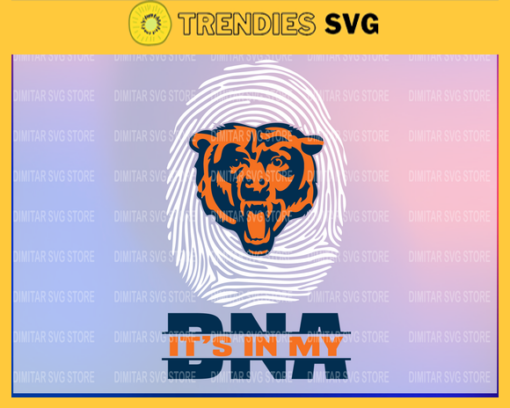 Chicago Bears It is in my DNA Svg Sport NFL Svg DNA T Shirt DNA Cut Files Silhouette Svg Download Instant Design 1754