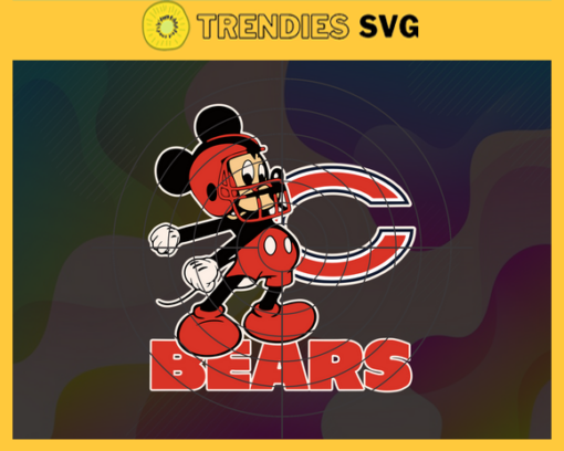 Chicago Bears Mickey NFL Svg Chicago Bears Chicago svg Chicago Mickey svg Bears Bears svg Design 1760