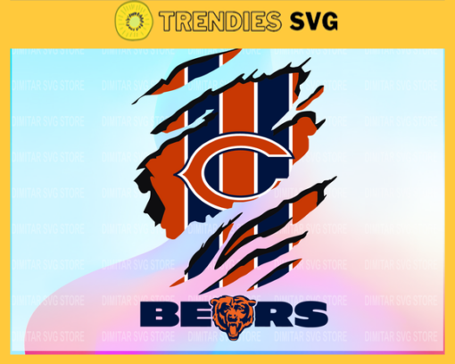 Chicago Bears Scratch NFL Svg Pdf Dxf Eps Png Silhouette Svg Download Instant Design 1776