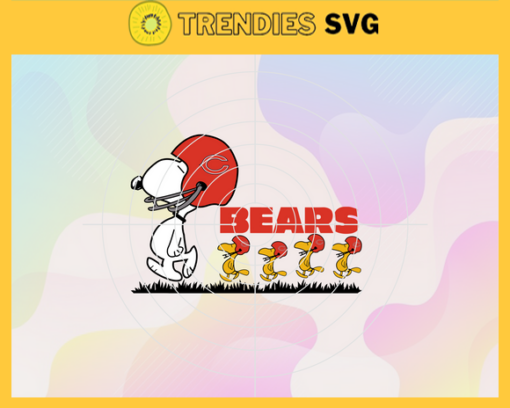 Chicago Bears Snoopy NFL Svg Chicago Bears Chicago svg Chicago Snoopy svg Bears Bears svg Design 1784