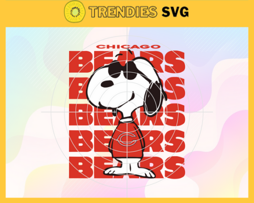 Chicago Bears Snoopy NFL Svg Chicago Bears Chicago svg Chicago Snoopy svg Bears Bears svg Design 1786
