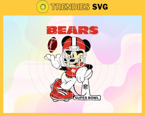 Chicago Bears Svg Bears Svg Bears Mickey Svg Bears Logo Svg Sport Svg Football Svg Design 1802