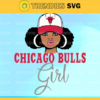 Chicago Bull Girl NFL Svg Pdf Dxf Eps Png Silhouette Svg Download Instant Design 1818