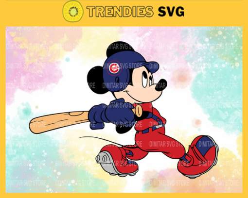 Chicago Cubs Mickey Svg Eps Png Dxf Pdf Baseball SVG files Design 1830