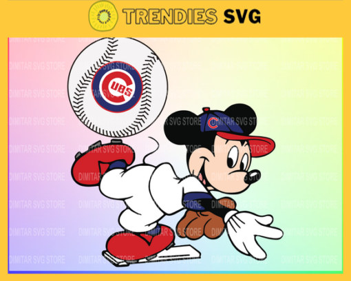 Chicago Cubs Mickey Svg Eps Png Dxf Pdf Baseball SVG files Design 1831