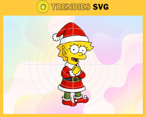 Christmas Lisa The Simpsons Svg Christmas Svg Simpsons Svg Simpsons Santa Svg Svg Christmas Svg Design 1896