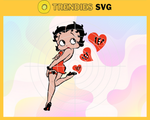 Cincinnati Bengals Betty Boop Svg Bengals Svg Bengals Girls Svg Bengals Logo Svg Girls Svg Queen Svg Design 1948