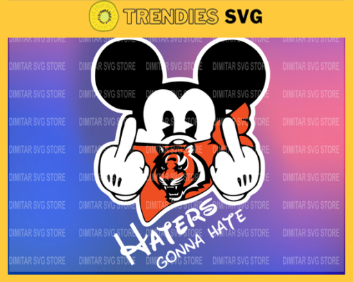 Cincinnati Bengals Disney Inspired printable graphic art Mickey Mouse SVG PNG EPS DXF PDF Football Design 1936