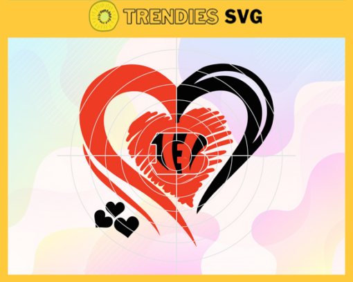 Cincinnati Bengals Heart NFL Svg Cincinnati Bengals Cincinnati svg Cincinnati Heart svg Bengals svg Bengals Heart svg Design 1984