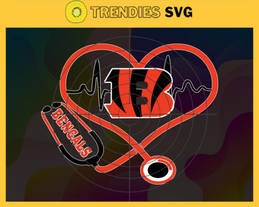 Cincinnati Bengals Heart Stethoscope Svg Bengals Nurse Svg Nurse Svg Bengals Svg Bengals Png Bengals Logo Svg Design 1988