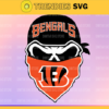 Cincinnati Bengals Skull NFL Svg Pdf Dxf Eps Png Silhouette Svg Download Instant Design 2018