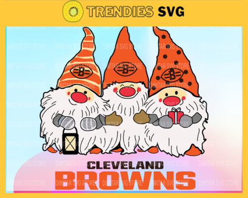 Cleveland Browns And Triples Gnomes Sport Svg Gnomes Svg Football NFL Team Design 2090