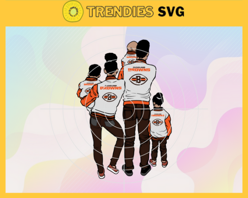 Cleveland Browns Fan Family svg Fathers Day Gift Footbal ball Fan svg Dad Nfl svg Fathers Day svg Browns DAD svg Design 2120