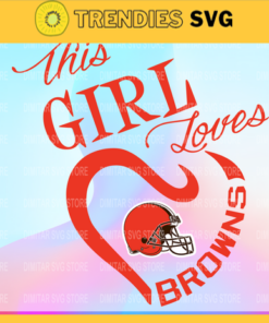 Cleveland Browns Girl NFL Svg Pdf Dxf Eps Png Silhouette Svg Download Instant Design 2129