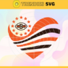 Cleveland Browns Heart NFL Svg Cleveland Browns Cleveland svg Cleveland Heart svg Browns svg Browns Heart svg Design 2136