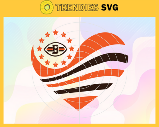 Cleveland Browns Heart NFL Svg Cleveland Browns Cleveland svg Cleveland Heart svg Browns svg Browns Heart svg Design 2136