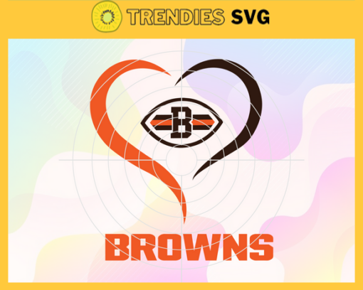 Cleveland Browns Heart NFL Svg Cleveland Browns Cleveland svg Cleveland Heart svg Browns svg Browns Heart svg Design 2137