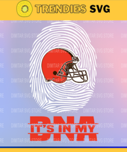 Cleveland Browns It is in my DNA Svg Sport NFL Svg DNA T Shirt DNA Cut Files Silhouette Svg Download Instant Design 2142