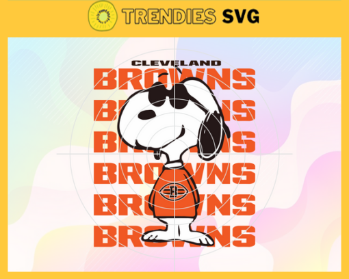Cleveland Browns Snoopy NFL Svg Cleveland Browns Cleveland svg Cleveland Snoopy svg Browns svg Browns Snoopy svg Design 2173